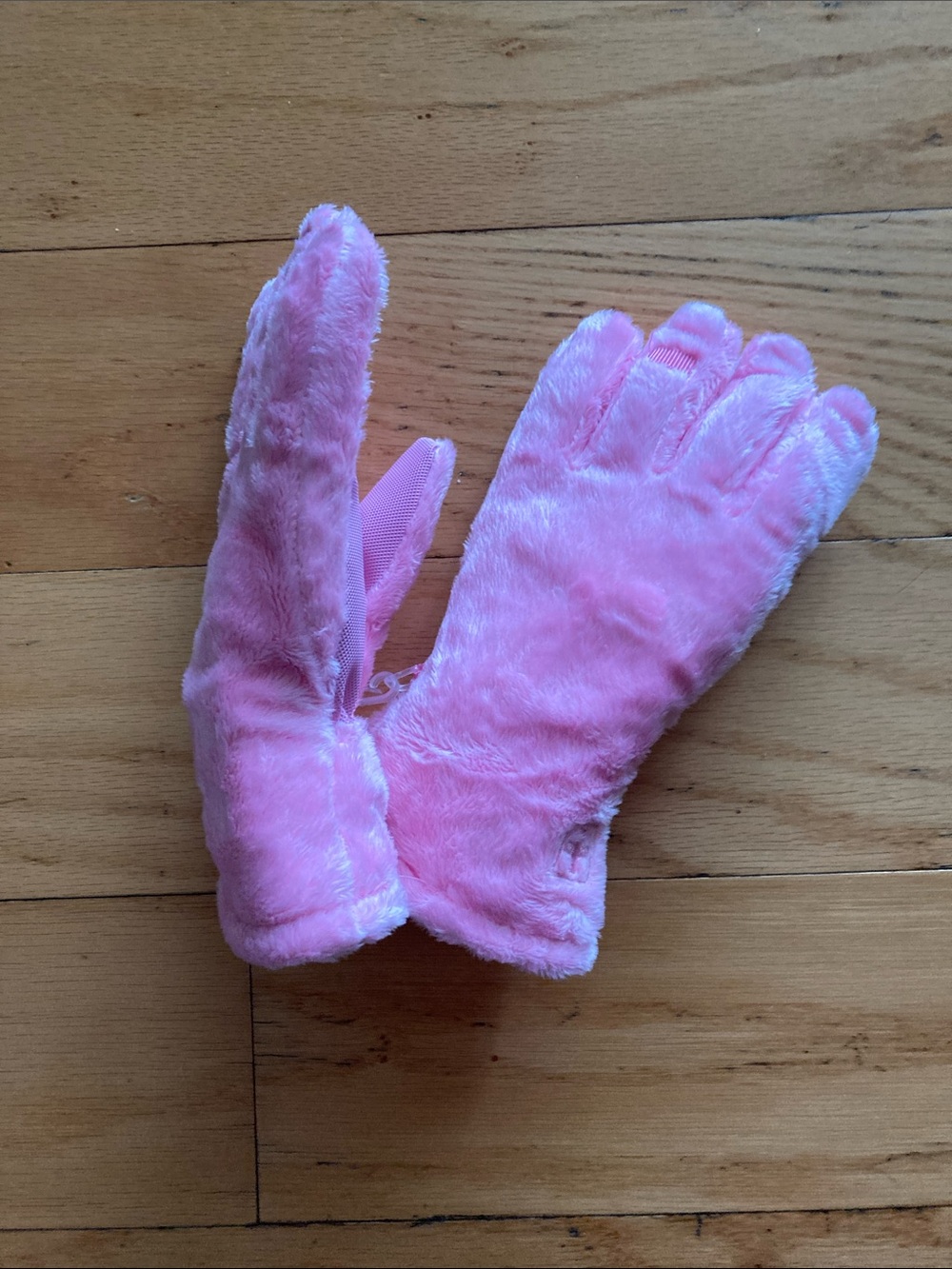 Cozy Kids Pink Plush Mittens - Soft Fuzzy Winter Gloves